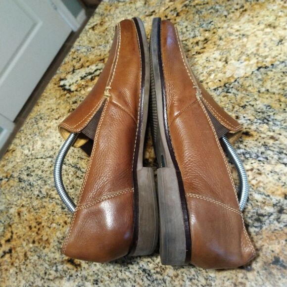 Sandro Men\'s Slip On Loafers 9 D Tan Soft Leather Made In Brazil Nice! main image 10